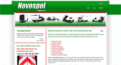 Desktop Screenshot of novospol.cz